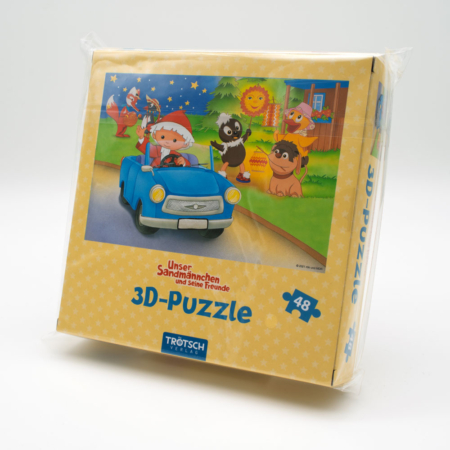 3D Puzzle Motiv Sandmännchen mit Auto